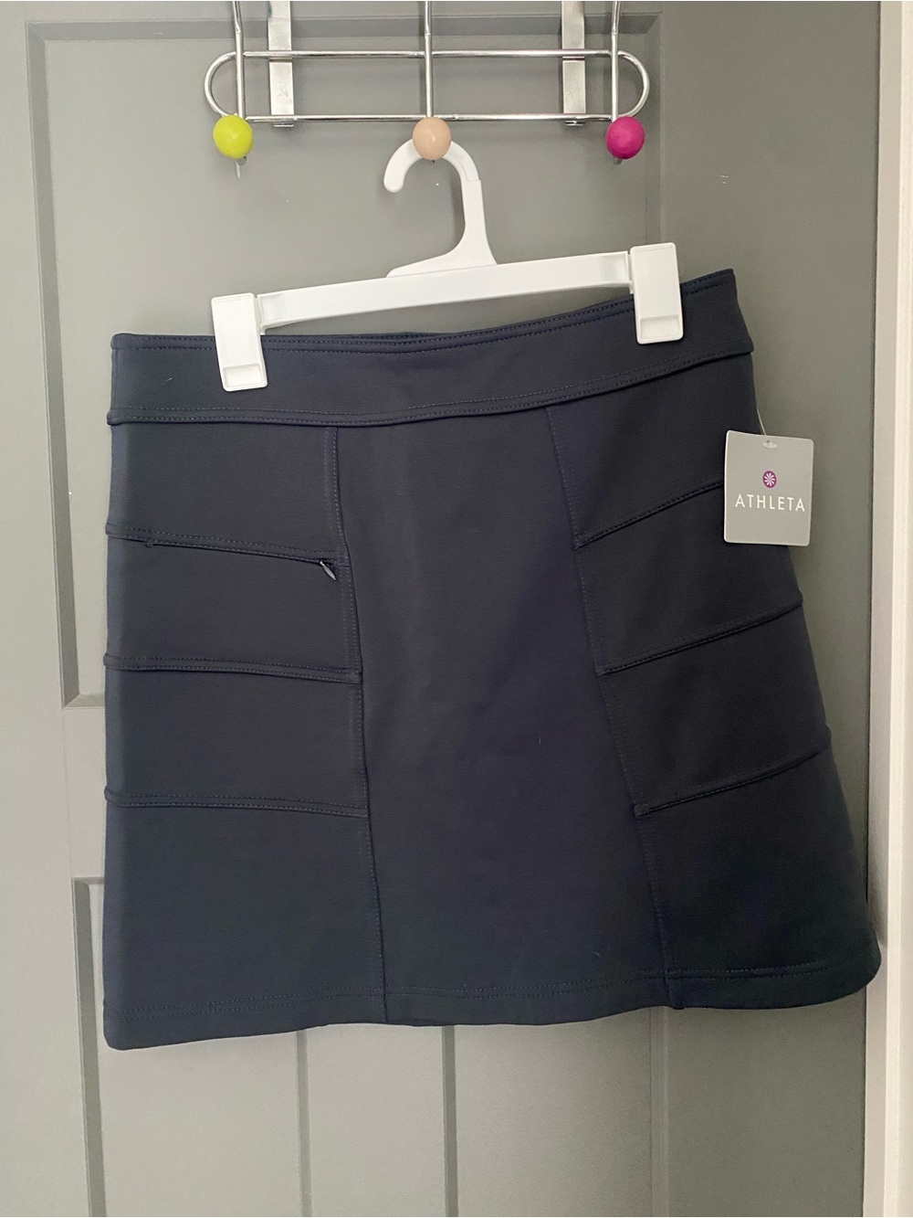 Athleta Women's Dark Gray Athletic Skirt with Pocket Panels